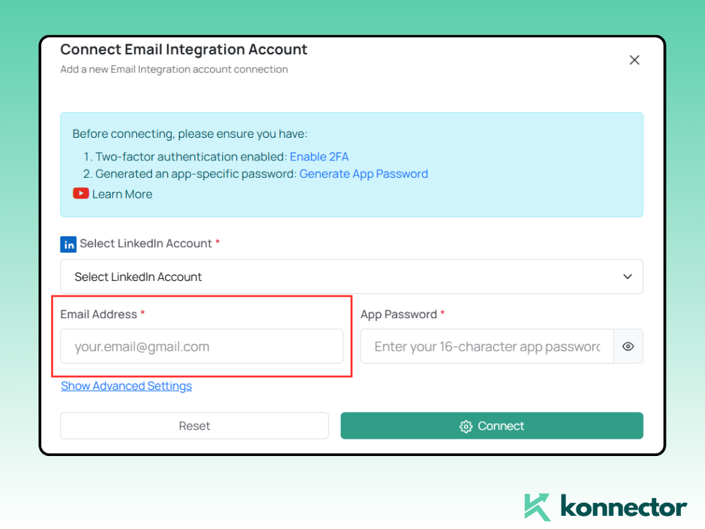 Zoho Konnector Integration