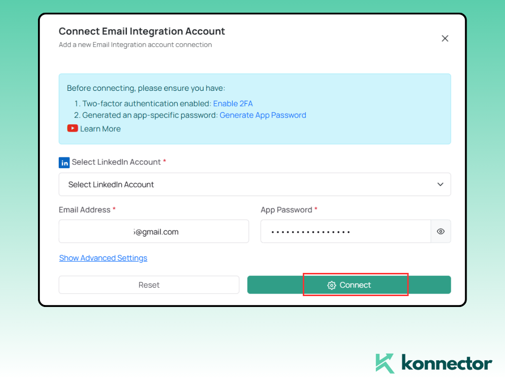 Zoho Konnector Integration