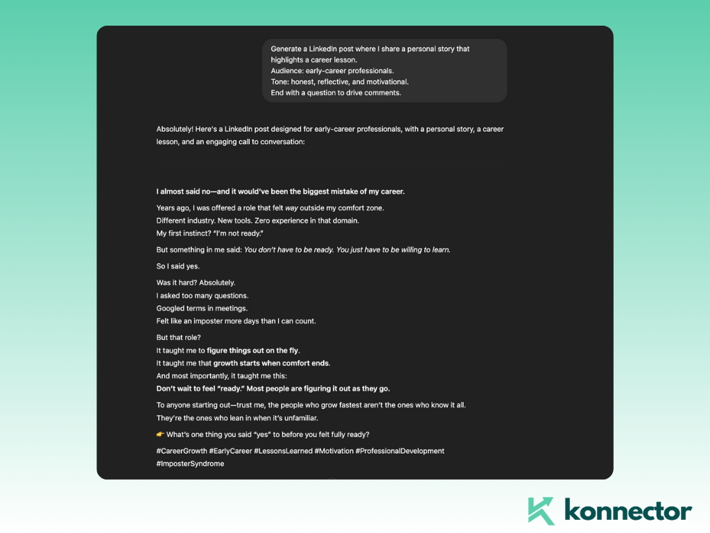 LinkedIn post prompt templates