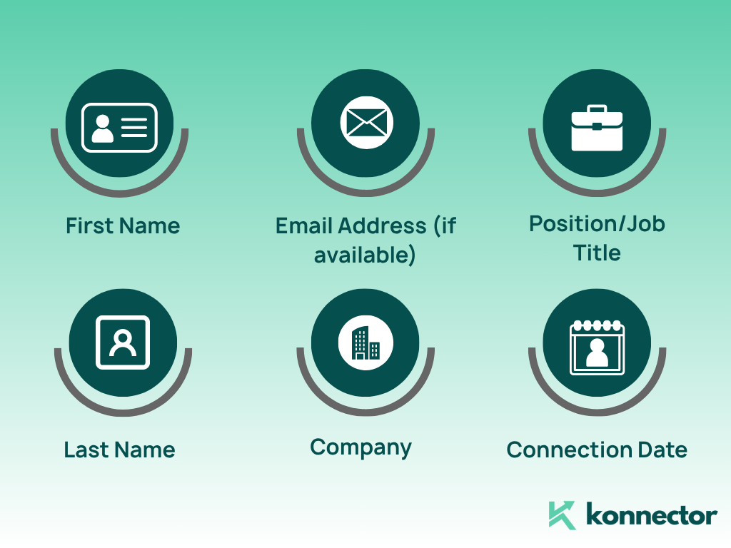 export connections linkedin
